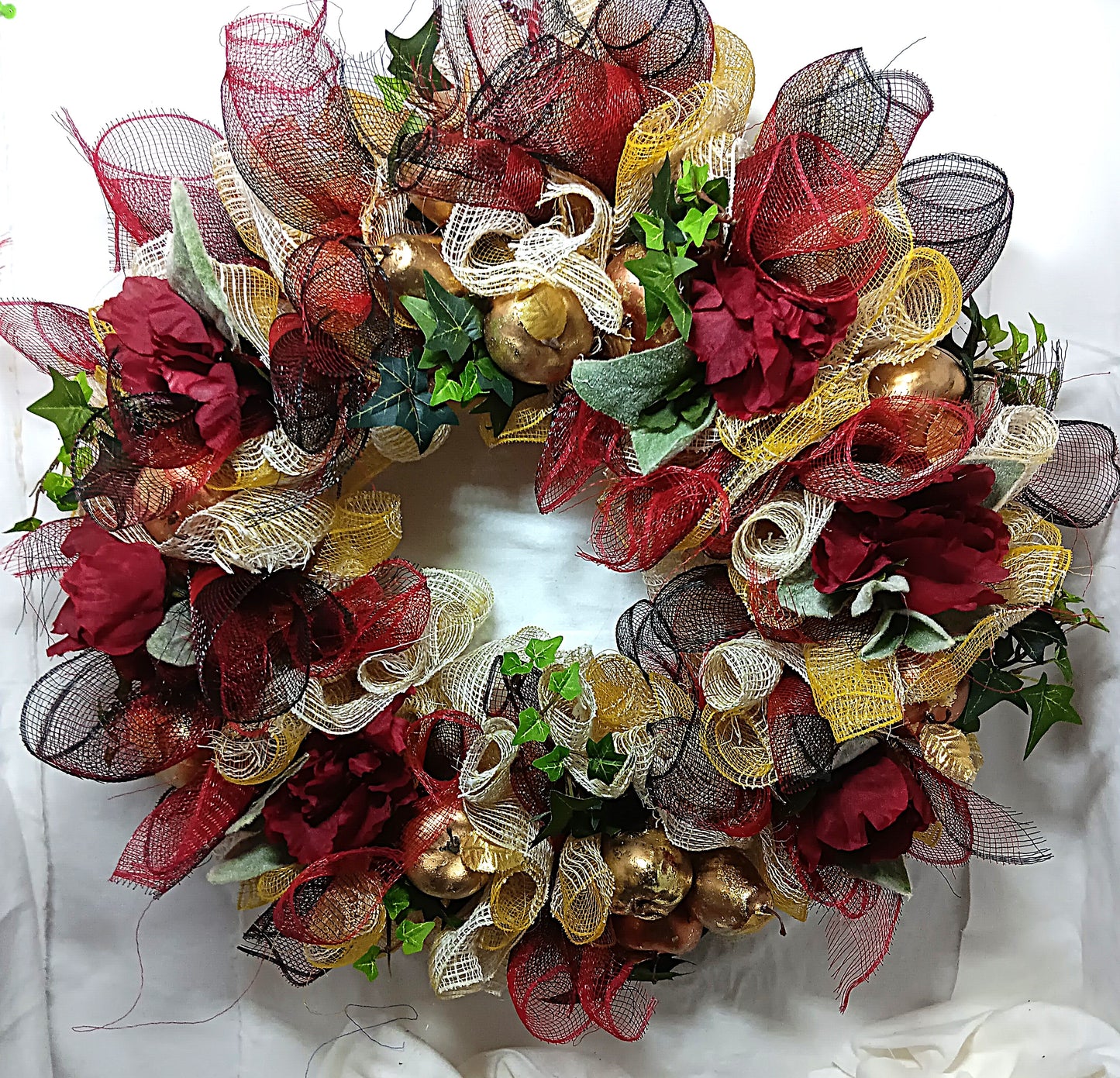 Autumn into Christmas Wreath